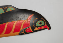 Plaque Depicting Salmon by John Charles August, Coast Salish Nation