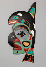 Plaque Depicting Killer Whale, Frog and Man by John Charles August, Coast Salish