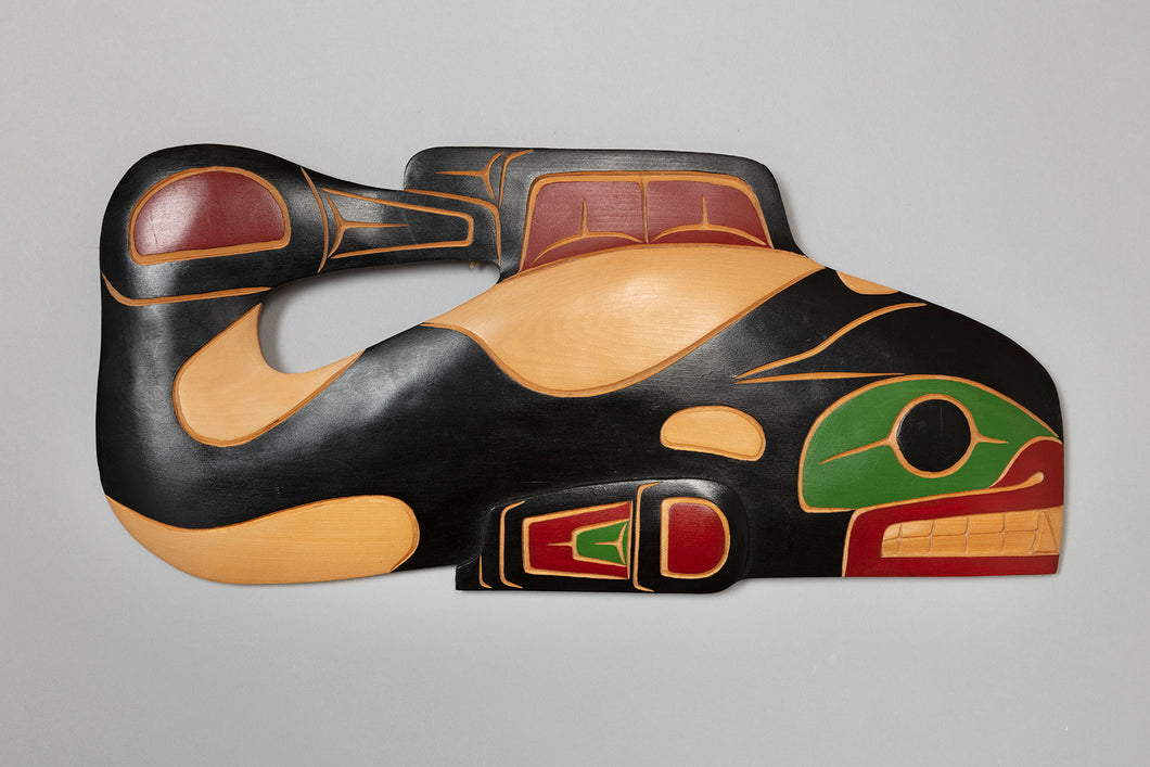 Plaque Depicting Killer Whale by John Charles August, Coast Salish
