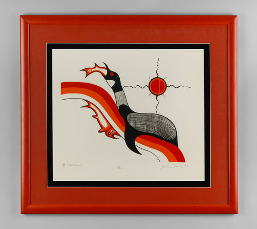 Waterbird by Jackson Beardy (1944-1984), Ojibwe and Cree Nations