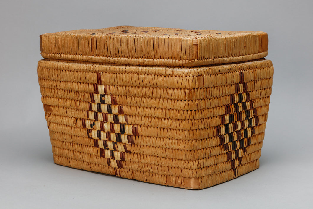 Lidded Basket, c. 1940, Thompson River Culture