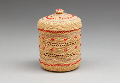 Extremely Fine Attu Treasure Basket, c. 1950 by Christine Dushkin (1923-2004)