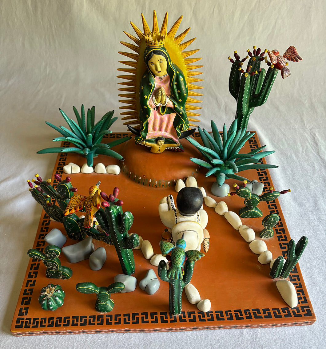 Juan Diego Encountering the Virgen of Guadalupe by Juan Zeferino Rivera, Guerrero