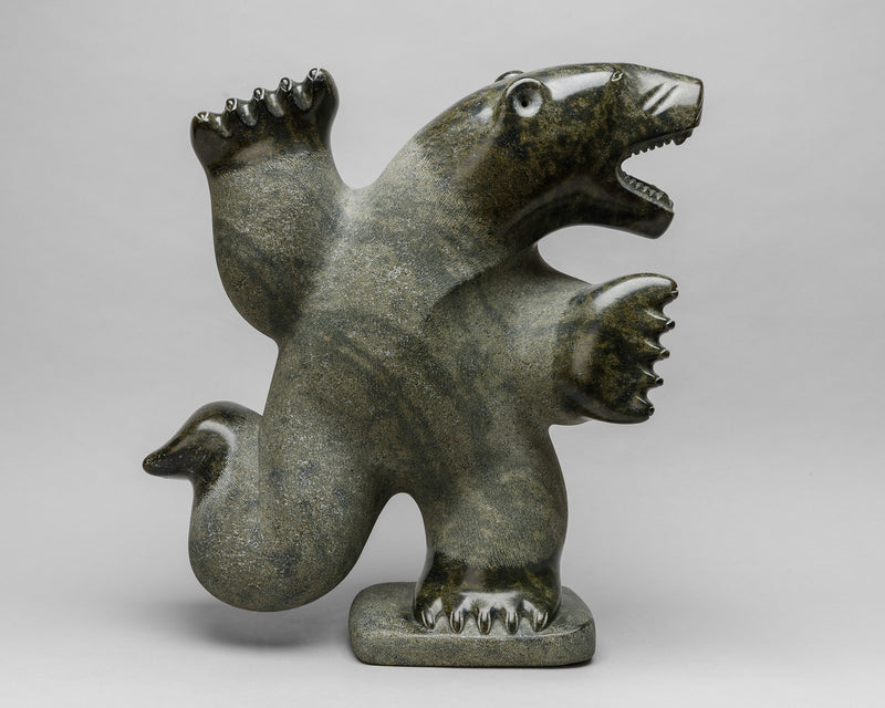 Dancing Bear, 1990 by Nalenik Temela (1939-2003), Inuit – Quintana