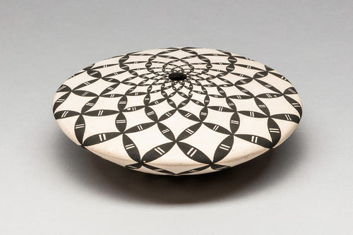 Seed Pot with Geometric Design by Dorothy Torivio (1946-2011), Acoma