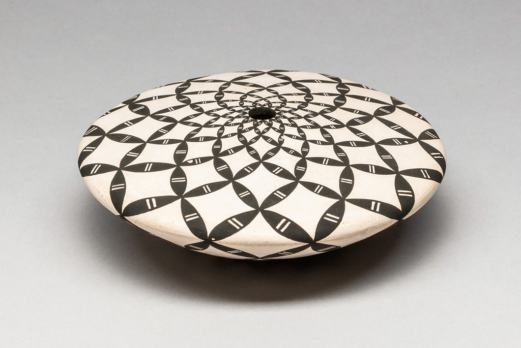 Seed Pot with Geometric Design by Dorothy Torivio (1946-2011), Acoma