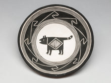 Bowl with Cat Design by John Aragon, Acoma
