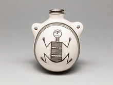 Small Water Jug with Human Design by Delores Lewis Garcia, Acoma