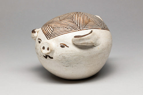 Pig Figure by Rose Chino Garcia, Acoma