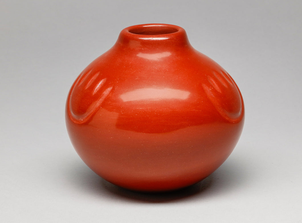 Small Olla with Bear Paw Design by Tina Garcia (1957-2005), Santa Clara