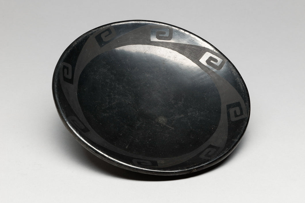 Plate with Geometric Design by Maria and Santana, San Ildefonso