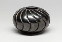 Blackware Bowl with Swirl Design by Denise Chavarria, Santa Clara