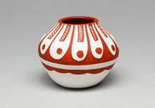 Pot with Flower Design by Frances Waquiu, Jemez