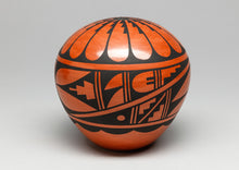 Seed Pot with Feather Design by Geraldine Sandia, Jemez