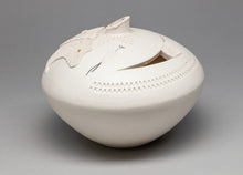 Bowl with Bear with Heartline Design by Wilfred Garcia, Acoma