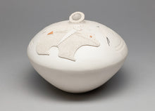 Bowl with Bear with Heartline Design by Wilfred Garcia, Acoma
