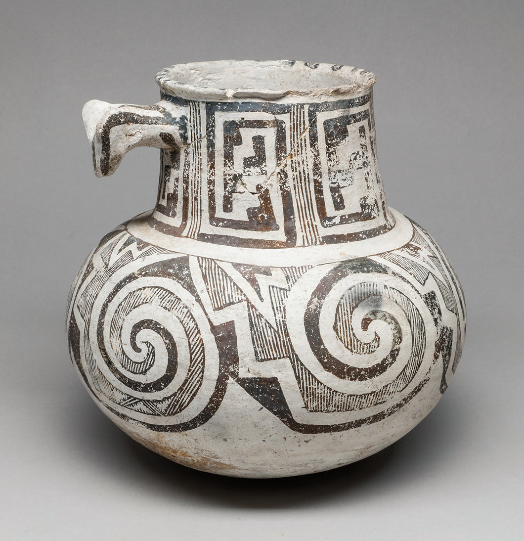 Historic Bowl with Dog Effigy, Anasazi Culture (1000 BC - 1300 AD)