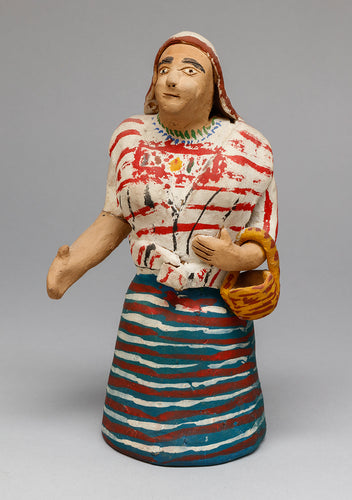 Figure of Woman with Basket, Peru