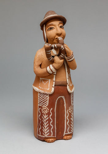 Figure of Man with Flute, Peru