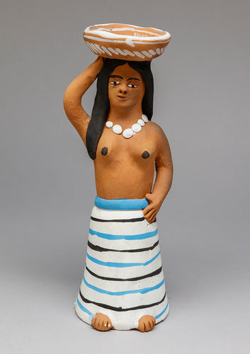 Figure of Woman with Basket, Peru