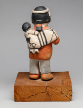 Vintage Cochiti Pottery Figure of Man with Baby, c. 1940