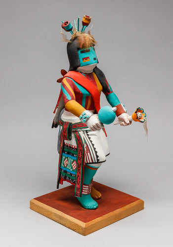 Lenang (Flute) Katsina by Clifford Bahnimptewa (1938-1984), Hopi