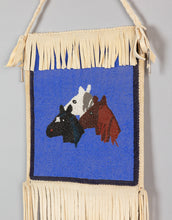 Contemporary Beaded Bag with Three Horses, c. 1980