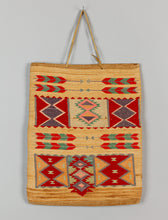 Cornhusk Bag with Geometric Design, 1900
