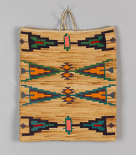 Cornhusk Bag with Geometric Design, 1900