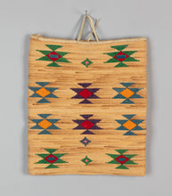 Cornhusk Bag with Geometric Design, 1900