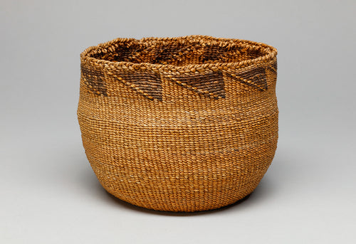 Klamath Basketry Bowl with Geometric Band, c. 1940