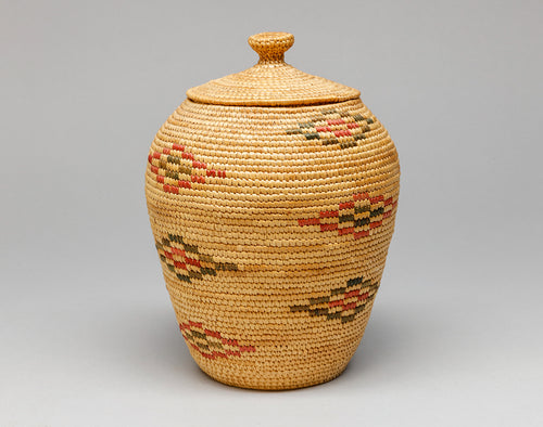Basket with Geometric Designs, Cup'ik