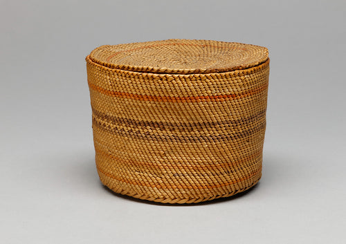 Lidded Basket with Fitted Lid, Nuu-Chah-Nulth