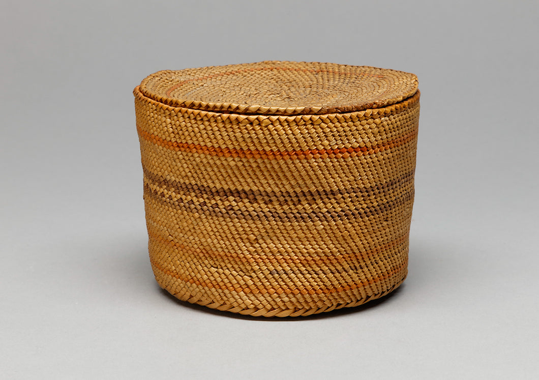 Lidded Basket with Fitted Lid, Nuu-Chah-Nulth