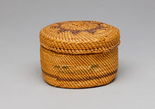 Lidded Basket with Canoe and Bird Designs, Nuu-Chah-Nulth