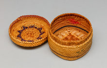 Lidded Basket with Canoe and Bird Designs, Nuu-Chah-Nulth