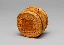 Lidded Basket with Canoe and Bird Designs, Nuu-Chah-Nulth