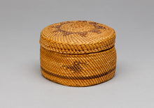 Lidded Basket with Canoe and Bird Designs, Nuu-Chah-Nulth