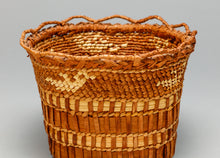 Basket with Bird Designs by Margaret Irving, Makah