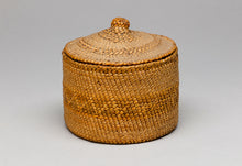 Lidded Basket with Knotted Lid, , Nuu-Chah-Nulth