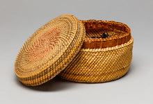 Lidded Basket with Bird Designs, Nuu-Chah-Nulth