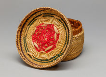 Lidded Basket with Bird Designs, Nuu-Chah-Nulth