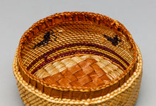 Lidded Basket with Bird Designs, Nuu-Chah-Nulth