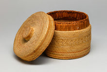 Lidded Basket with Stripped Arrow Design, Nuu-Chah-Nulth
