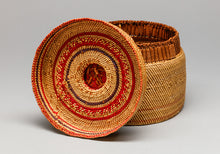 Lidded Basket with Stripped Arrow Design, Nuu-Chah-Nulth