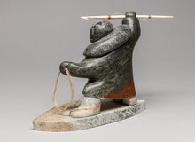 Hunter with Spear by Glenn Tingook (1938-2000), Inupiaq