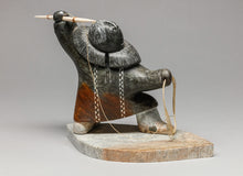 Hunter with Spear by Glenn Tingook (1938-2000), Inupiaq