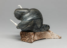 Hunter with Knife by Johnassie Kavik (1916-1984), Inuit