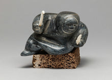 Hunter with Knife by Johnassie Kavik (1916-1984), Inuit
