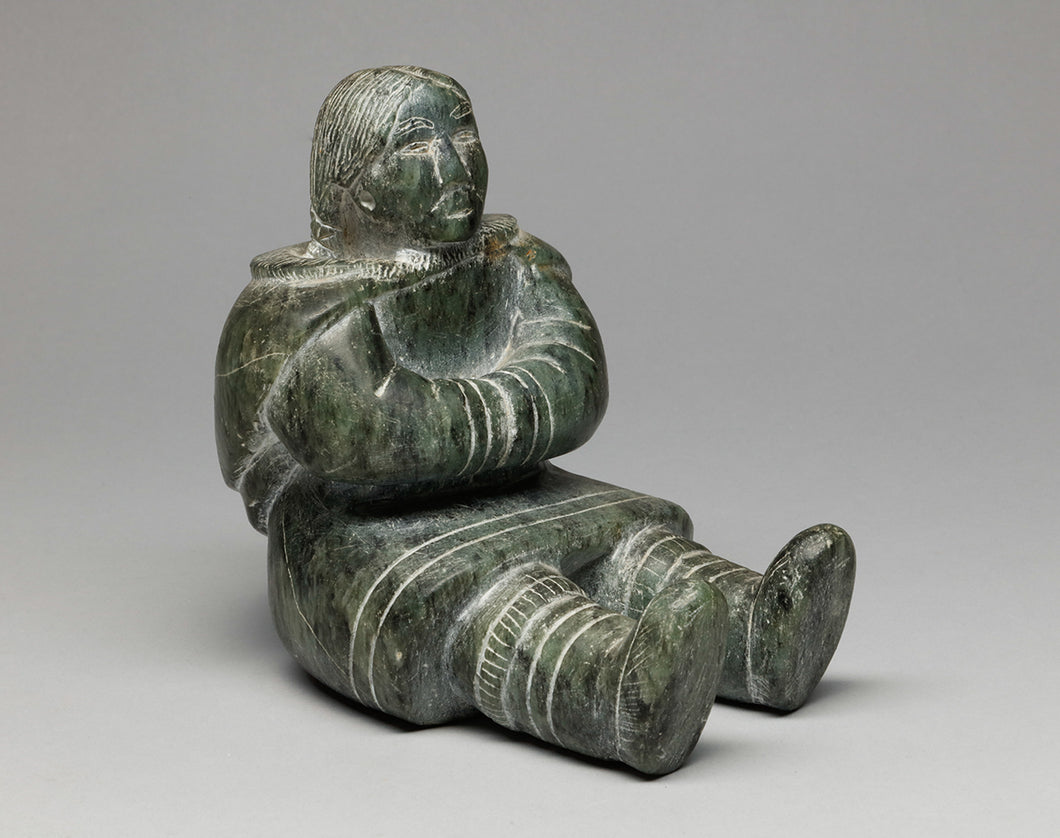 Seated Woman by Tagoona Qavavauq (b. 1945), Inuit